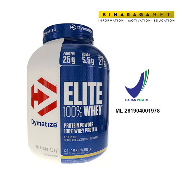 Elite 100% WheyProtein 5Lbs Vanilla