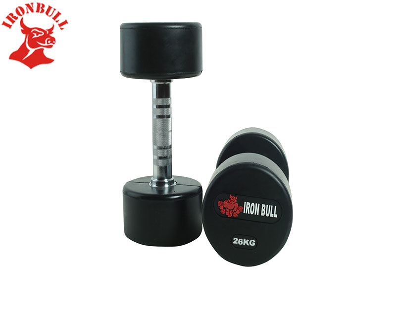 Rubber Dumbbel with IRONBULL LOGO 26KG-100320