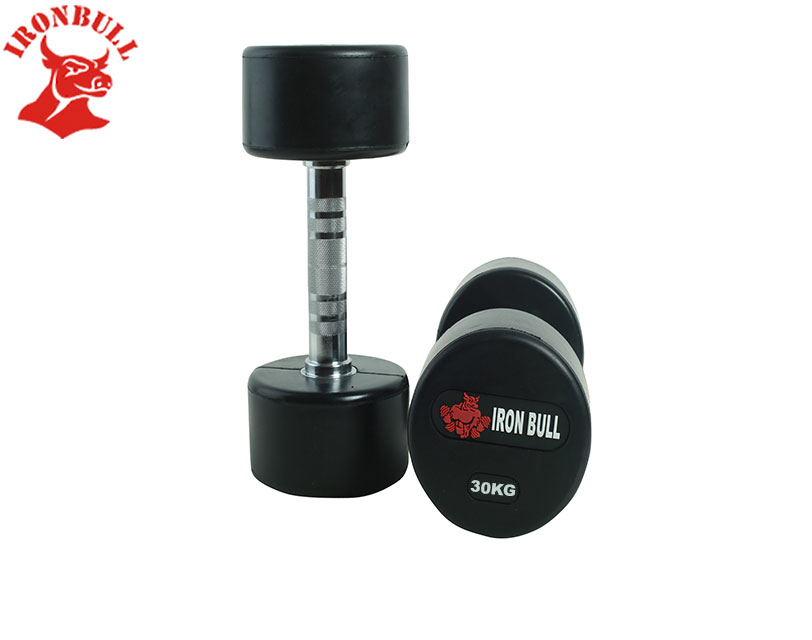 Rubber Dumbbel with IRONBULL LOGO 30KG-100320