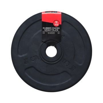 Plat Besi Barbel 5 Kg - Hitam