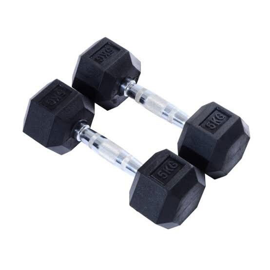 Dumbell Hexagonal 5kg Pair